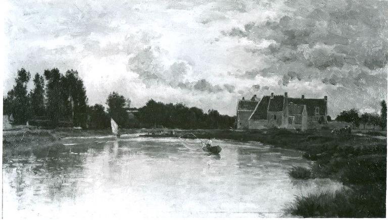 Les Bords de La Marne. Pêche à l'épervier à la boucle de Saint-Maur