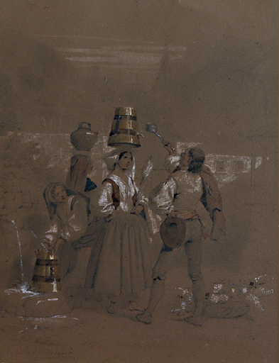 Béarnais à la fontaine