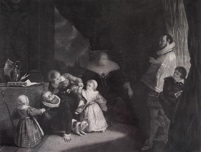 Henri IV jouant avec ses enfants (titre factice)