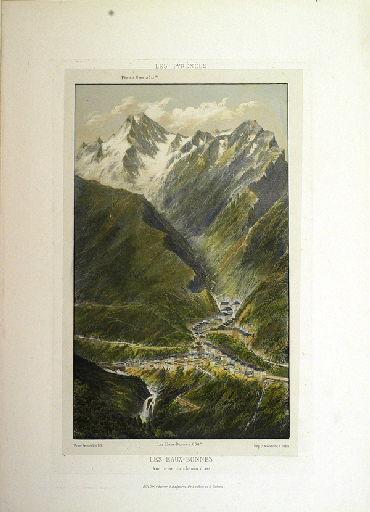 Les Eaux-Bonnes vue prise du chemin d'Aas