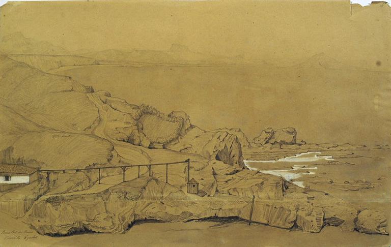 Biarritz : le vieux port des bains