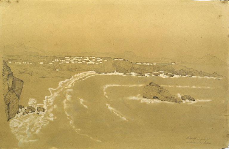 Biarritz : vue des hauteurs du phare