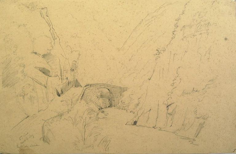 Vallée du Lavedan : deuxième pont sur la route de Luz