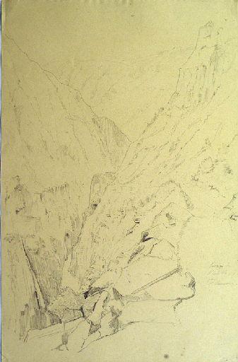 Vallée du Lavedan : le passage de l'Echelle près de Saint Sauveur