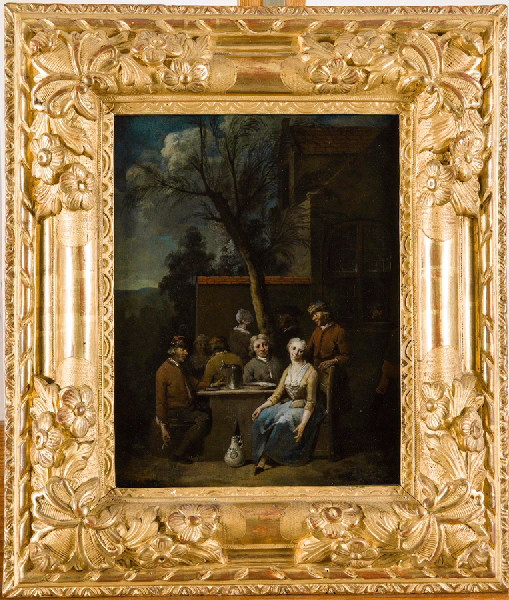 Scène de buveurs