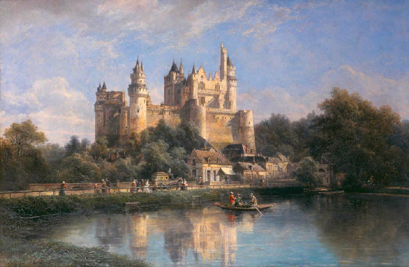 Le Château de Pierrefonds, pendant les restaurations ; Le Château de Pierrefonds, en 1864