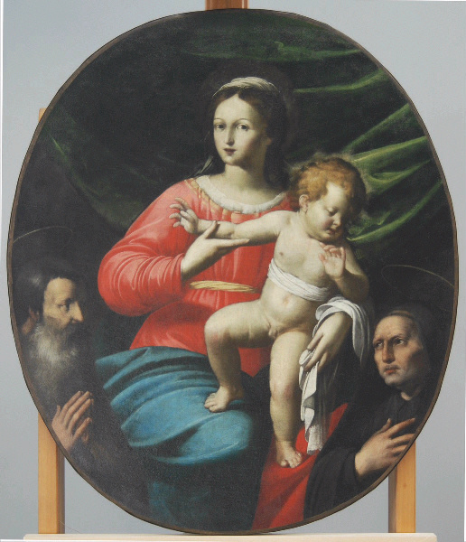 Vierge à l'Enfant entre deux saints