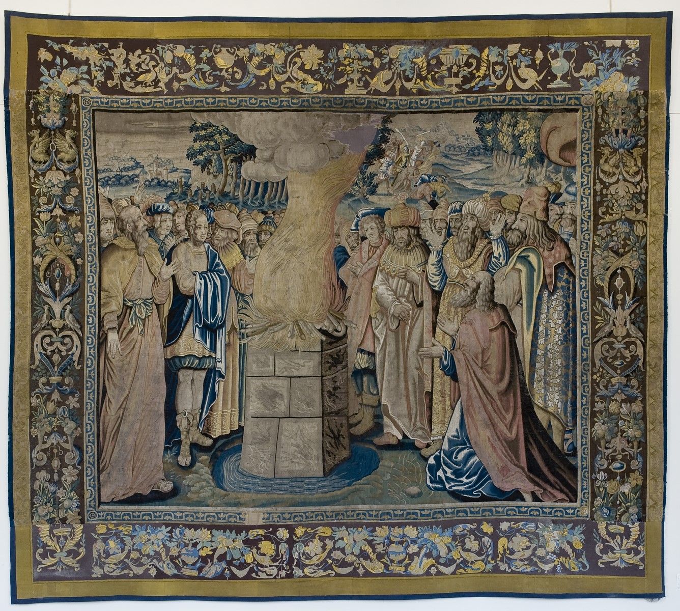 Le feu du ciel descend sur l'autel du vrai Dieu ; Histoire du prophète Élie