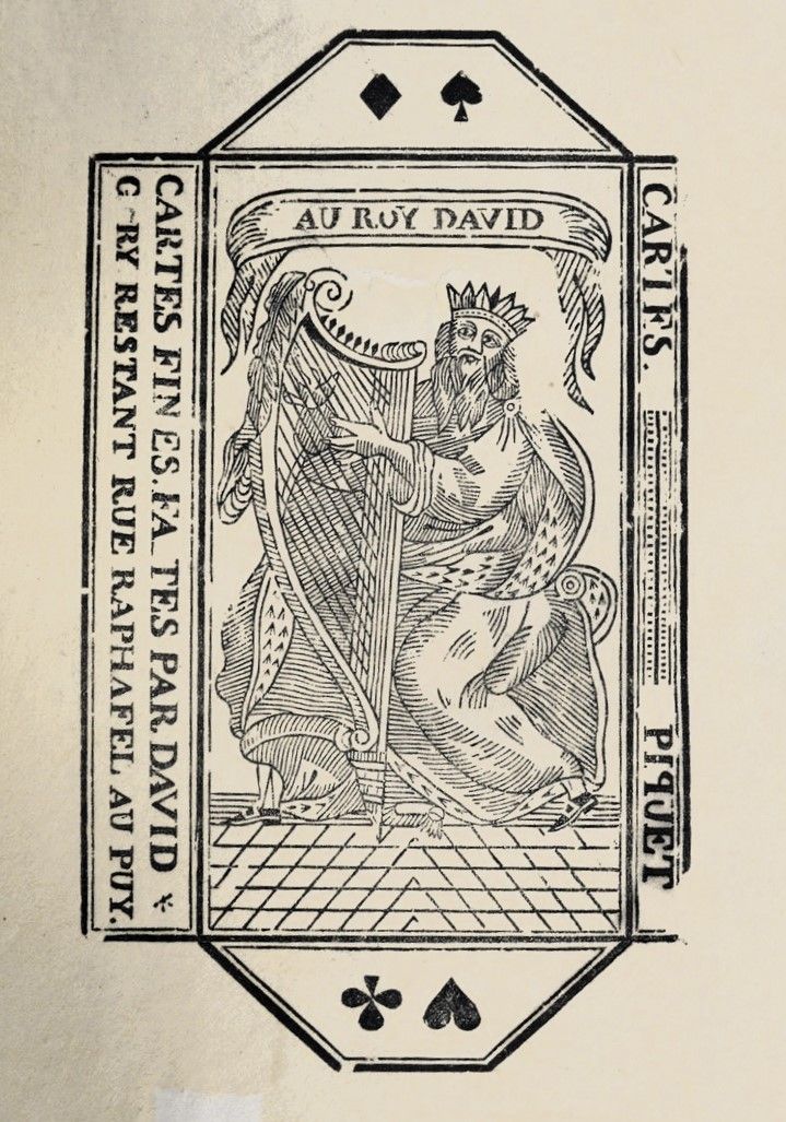 Bois gravé pour l'emballage d'un sixain