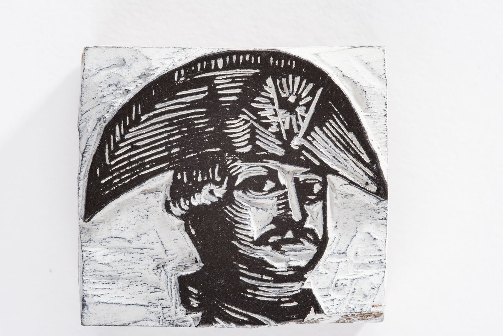 Tête de soldat ; Bois gravé