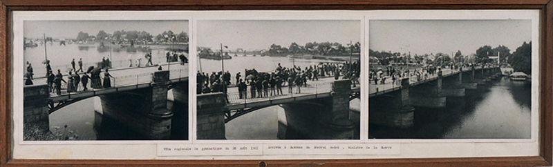 Arrivée du général André, le 18 août 1901