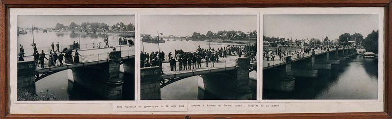 Arrivée du général André, le 18 août 1901