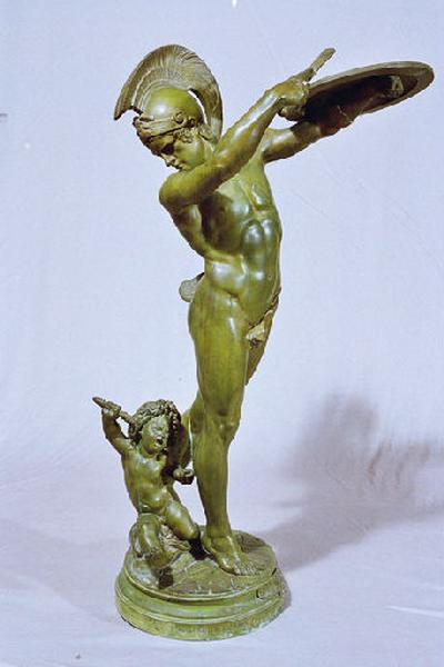 Corybante étouffant les cris de Jupiter