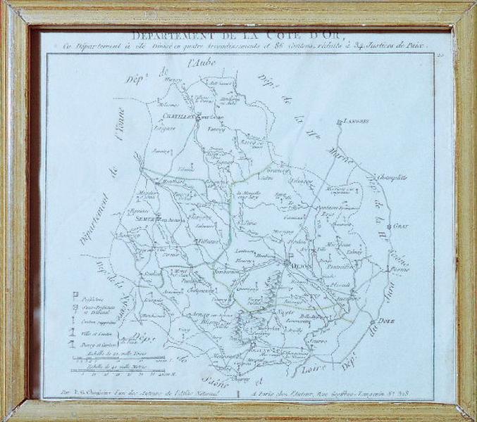 Carte de la Côte d'Or 1802