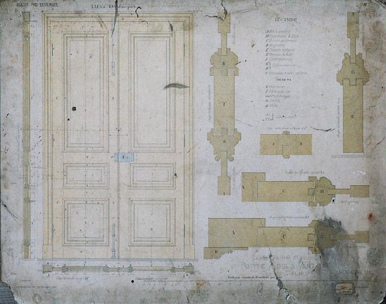 Dessins professionnels : Menuiserie