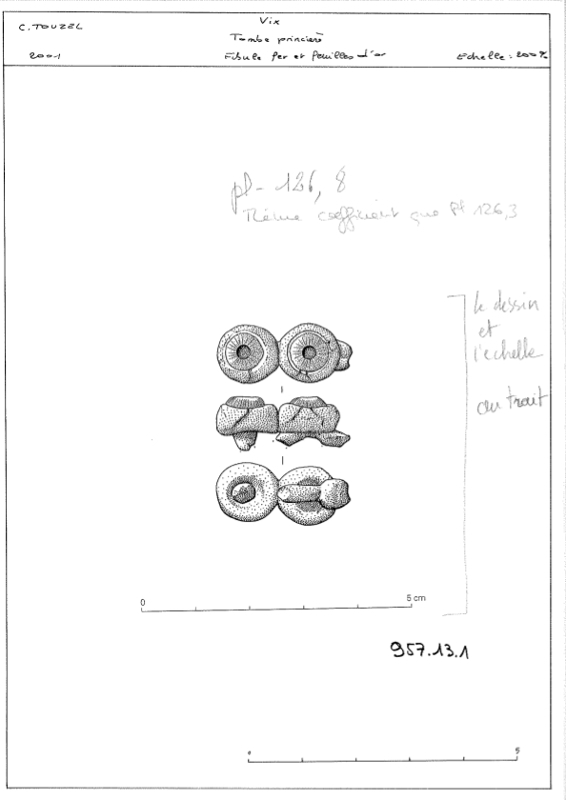 Tombe de Vix, parure de la dame de Vix