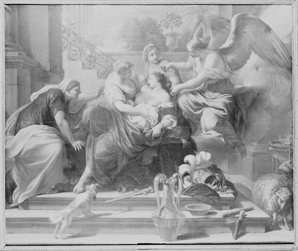 Iris coupe le cheveu fatal . Didon sur le bûcher