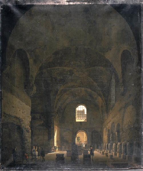 Le Palais des Thermes à Paris en 1845