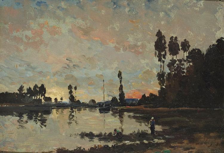 Soleil couchant sur l'Oise