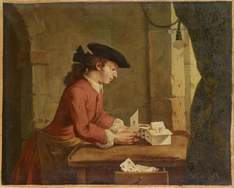 Le Château de cartes (copie d'après Chardin)