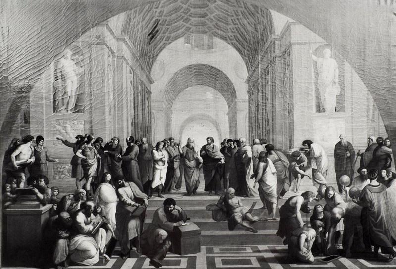 L'Ecole d'Athènes (copie d'après Raphaël)