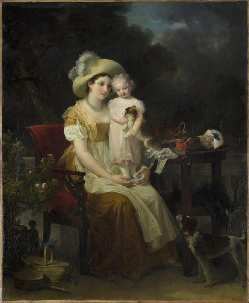 Jeune femme et enfant