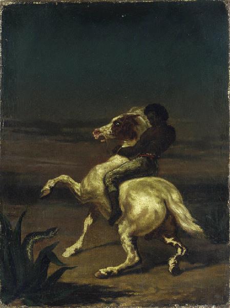 Nègre à cheval