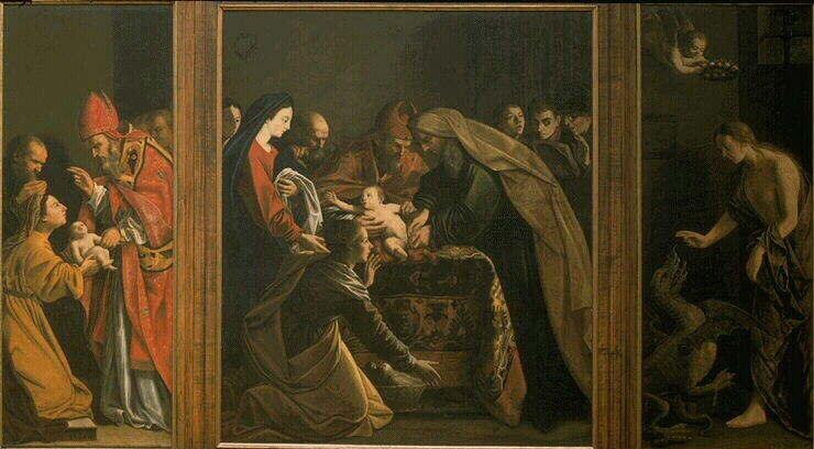 La Circoncision ; Sainte Marthe et le dragon ; Le Miracle de saint Claude
