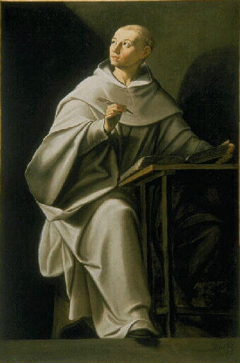 Saint Bernard écrivant