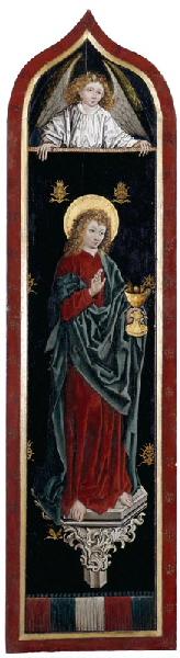 Légende de sainte Marguerite (face) ; Saint Jean (revers du volet gauche)