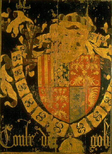 Panneau aux armes de Don Pedro de Cardona, Chevalier de l'Ordre de la Toison d'Or