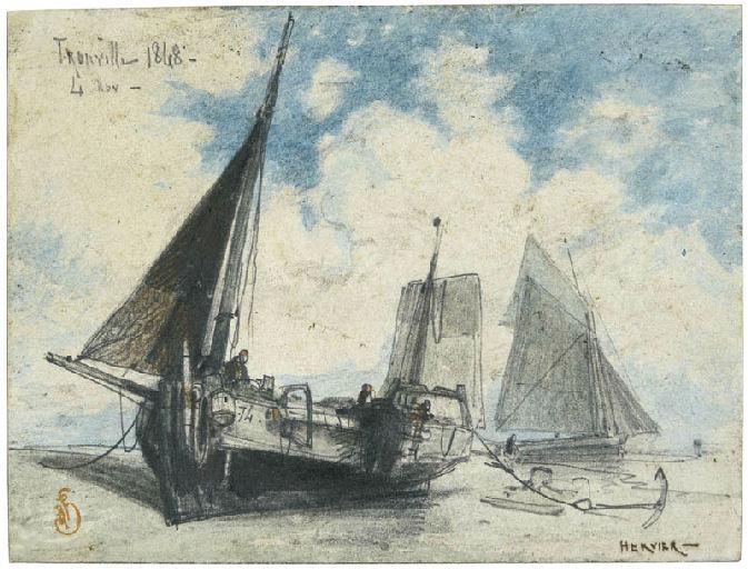 Marée basse à Trouville