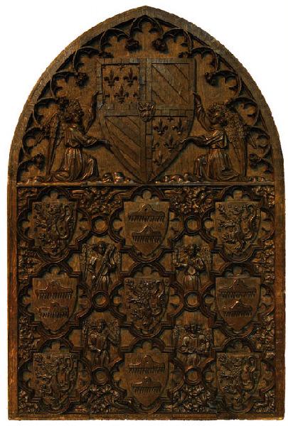 Dossier de chaire aux armes de Jean sans Peur