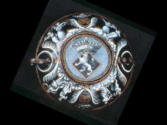 Angélique et Médor ; Le Festin des dieux ; Armoiries ; Nymphes et satyres