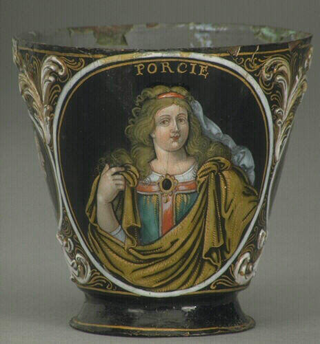 Porcie ; Vitellius (à droite) ; Vespasien (à gauche) ; Armoiries (au revers)