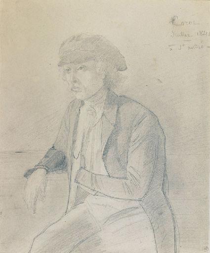 Figure d'homme assis