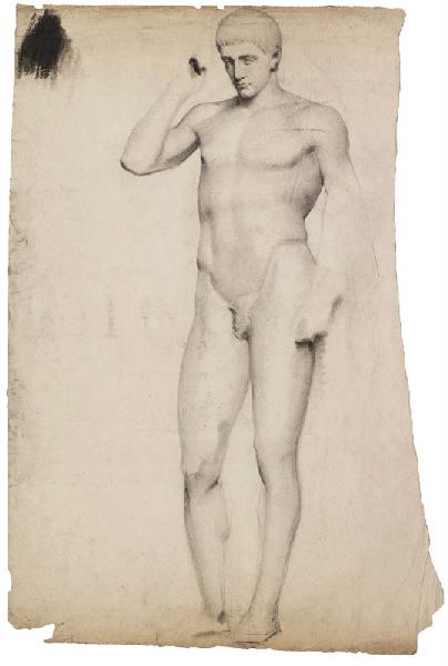 Copie d'antique (recto) ; Coeur percé d'une flèche (verso)