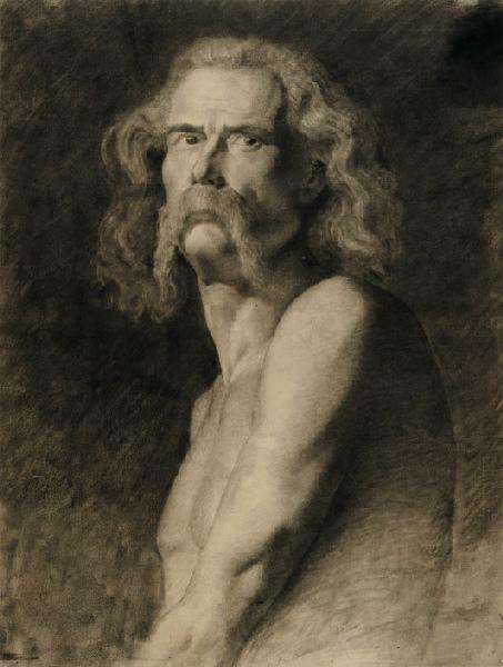 Académie, modèle masculin à moustaches