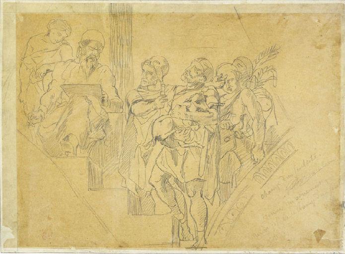 Etude pour le pendentif de la coupole des Sciences