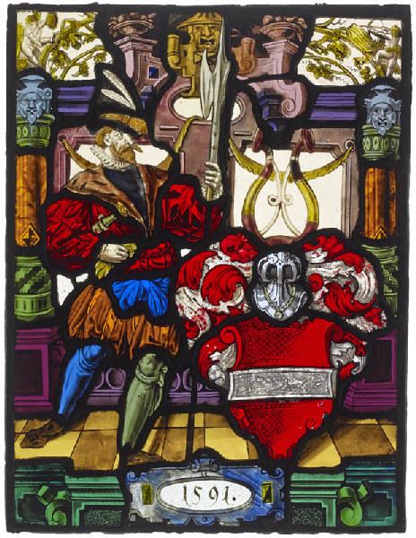 Chevalier avec armoiries