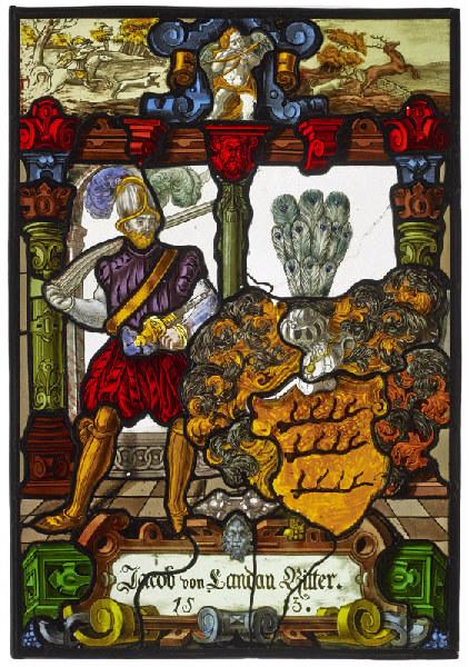 Armoiries de Jacob von Landau Ritter - trois bois de cerf superposés