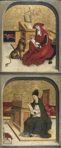 Saint Jérôme et saint Augustin (face) ; Sainte Catherine (revers)