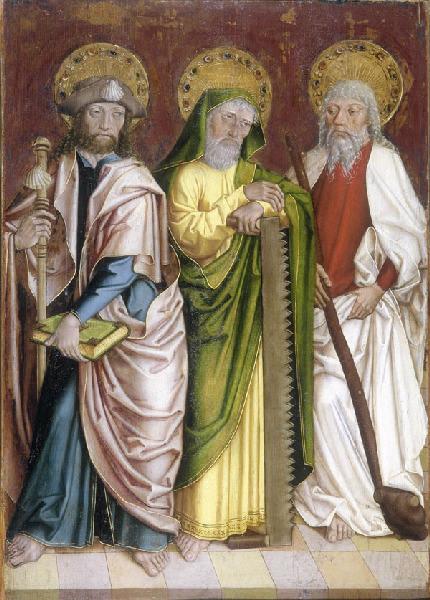 Saint Jacques le Majeur, saint Simon, saint Jacques le Mineur