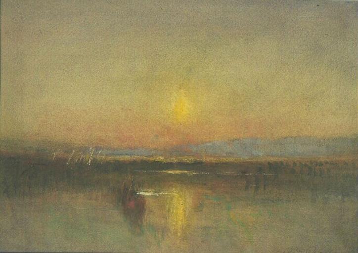 L'Etang, coucher du soleil