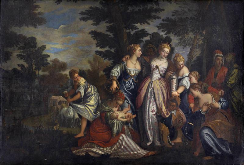 Moïse sauvé des eaux (copie d'après Véronèse) ; Jocabed se présente devant [...] (autre titre mentionné dans l'inventaire papier)