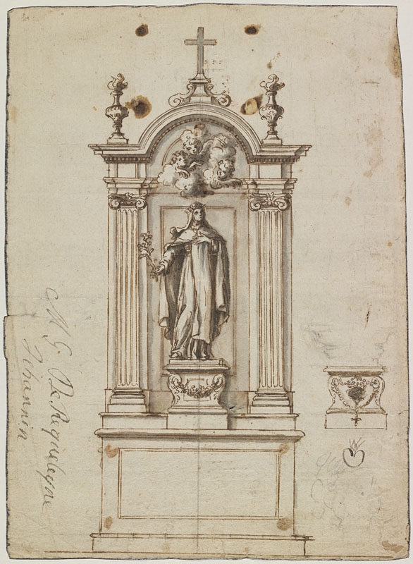 Autel avec sainte Elisabeth de Hongrie (Titre attribué) ; Autel avec sainte Catherine de Sienne (Attribution)