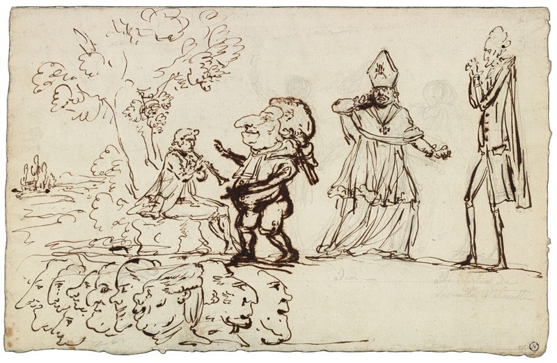 Caricature de la noblesse et du clergé