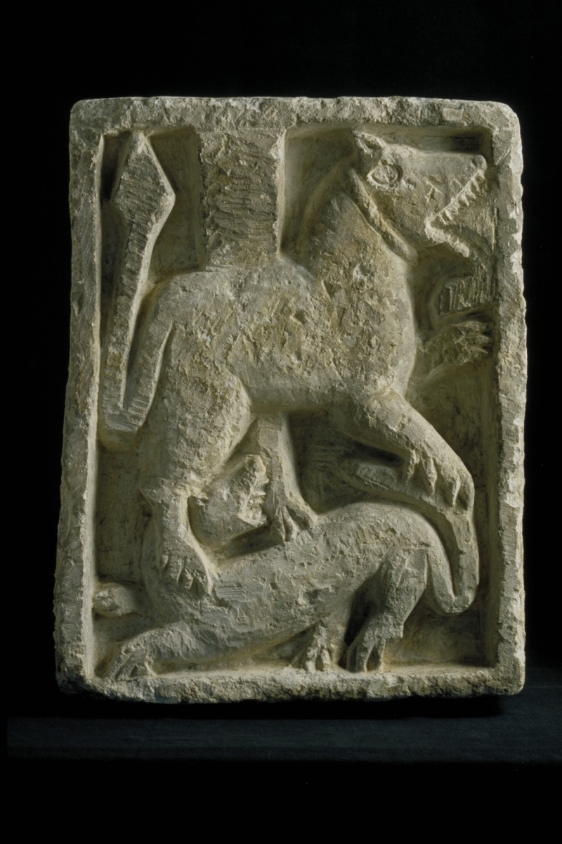 Bas-relief aux lions