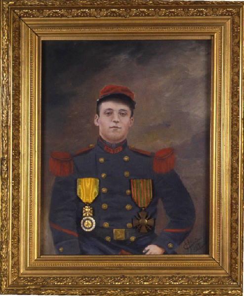 Portrait d'un soldat de 1ère classe du 27e Régiment d'Infanterie