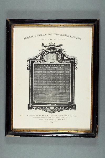 Tableau d'honneur des mutualistes dijonnais, morts pour la France